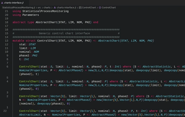 StatisticalProcessMonitoring.jl